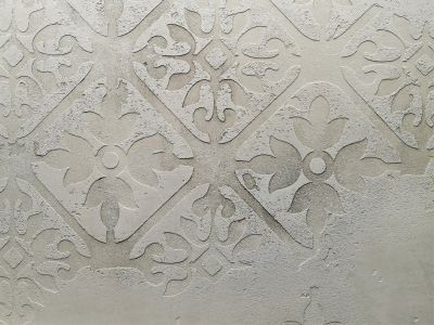 Белый трафарет